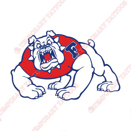 Fresno State Bulldogs Customize Temporary Tattoos Stickers NO.4426